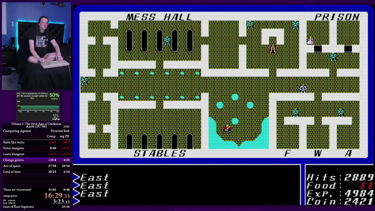 Speedrun of Ultima I (PC-98) - any% in 