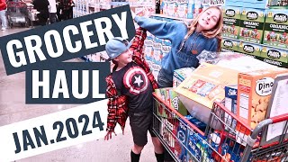 January 2024 MONTHLY Grocery Haul! | SMALL BUDGET GROCERY HAUL! by One Unified Home 10,396 views 3 months ago 10 minutes, 53 seconds