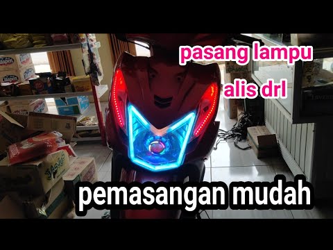 cara memasang lampu alis d beat fi - YouTube