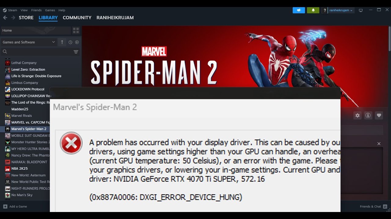 How To Fix Marvel's Spider-Man 2 Error DXGI ERROR DEVICE