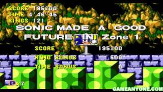Sonic CD - Tidal Tempest Zone Act 1 & Special Stage 5