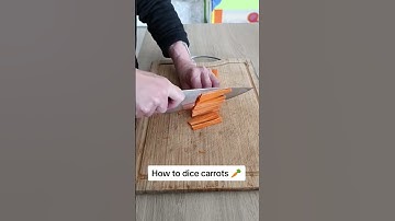 Simple way to dice a carrot #chefswords #howtodice via CHEFSWORDS