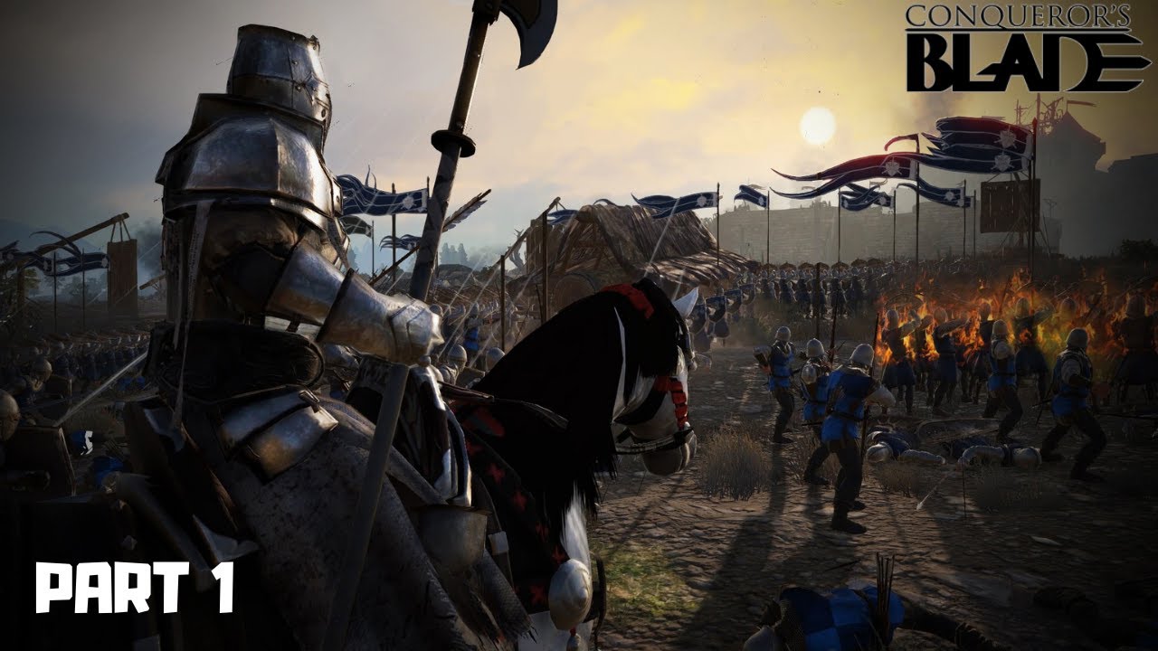 CONQUEROR'S BLADE Gameplay - Starting from Scratch - POLEAXE - Part 1 (no commentary)