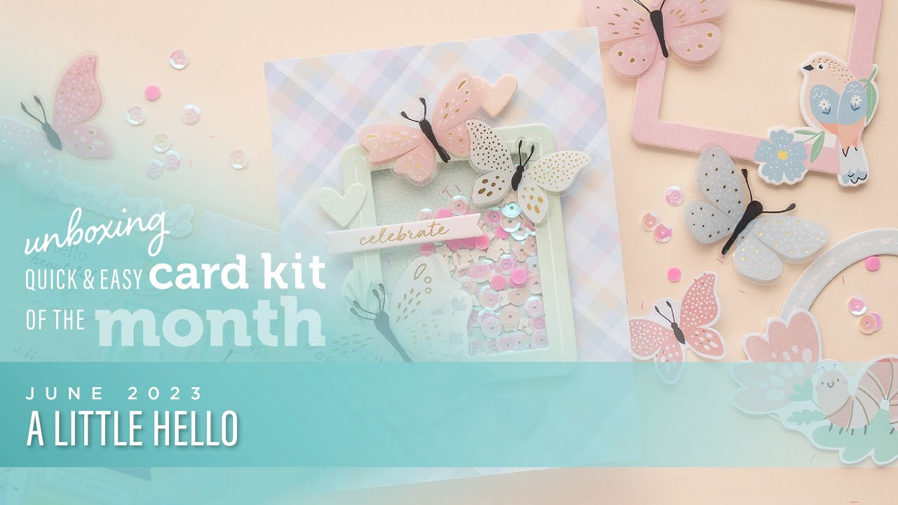 Unboxing - Spellbinders June 2023 Quick & Easy Card Kit of the Month ...