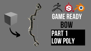 Epic Game-Ready Stylized Bow Creation Timelapse: Part 1 - Crafting the Low Poly in Blender