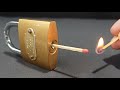 Way to open a lock with matches mrashish