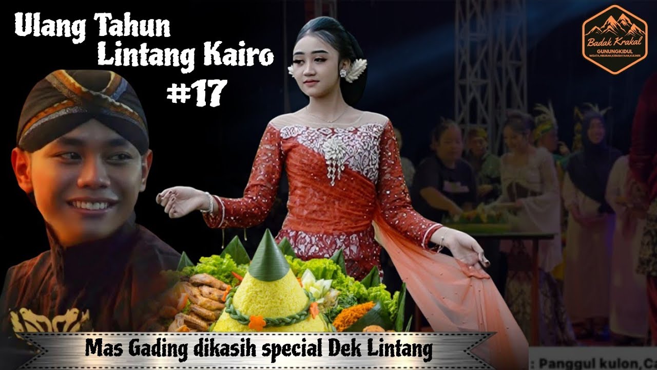 LINTANG KAIRO KASIH POTONGAN TUMPENG UNTUK MAS DALANG YANG DIJOGJA