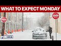 Winter storm latest: What's next for Monday?