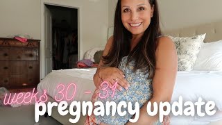 WEEKS 30 - 31 PREGNANCY UPDATE 🎀 | hospital scare &amp; buying all the big baby things!