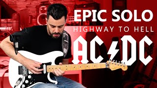 Highway to hell GUITAR SOLO COMPLETO + TAB | Solo de guitarra ACDC | Marcos García