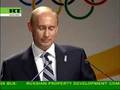 Russian president Vladimir Putin opened Sochi presentation for the 2014 Winter Olympics.
