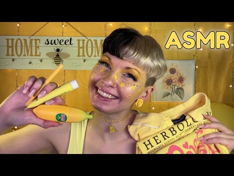 Head to Toe YELLOW Transformation! 💛 ASMR Fast Paced Personal Attention for Focus and Sleep