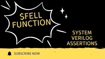 $fell function in systemverilog || System verilog assertions full course || All about VLSI ||