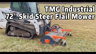TMG Industrial 72β Hydraulic Skid Steer Flail Mower - TMG-SFM72