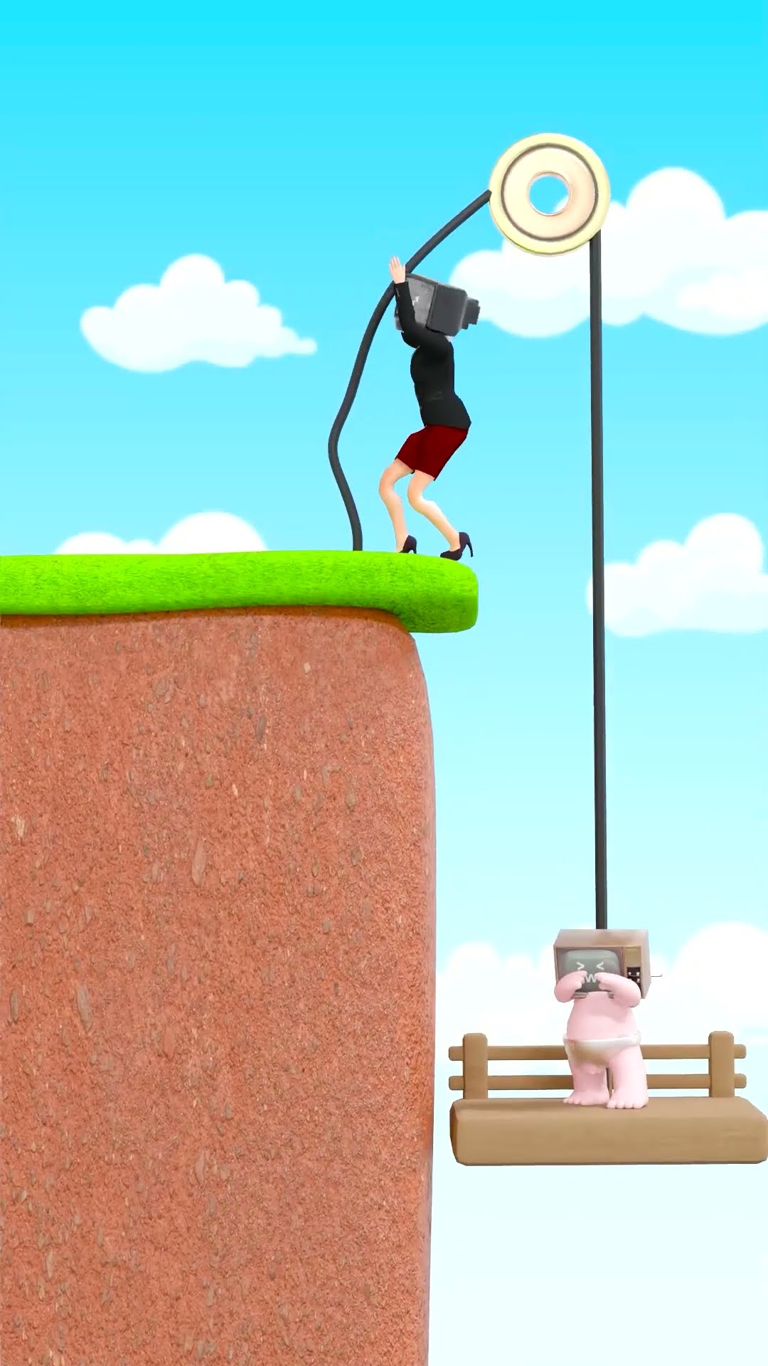 Help TV Woman Get The Real Love and Save Her Baby | Funny Animation #shorts