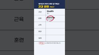 건강 관련 영단어 1