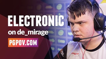 [CSGO POV] electronic (NaVi) vs NiP / 25-11 / de_mirage // Player Settings in desc.