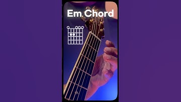 How to Play the Em Chord on Guitar | Easiest Beginner Free Online Guitar Lesson