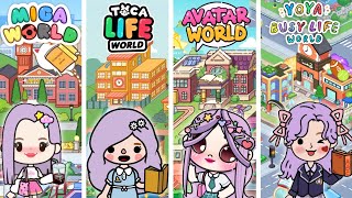 Back To School !! ✏️👀 Toca VS Avatar VS Miga VS Yoya | Toca Life World | Avatar World | Miga World screenshot 1