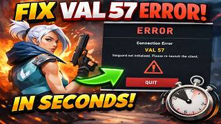 Fix VALORANT Error VAN 57 in Seconds (2026)