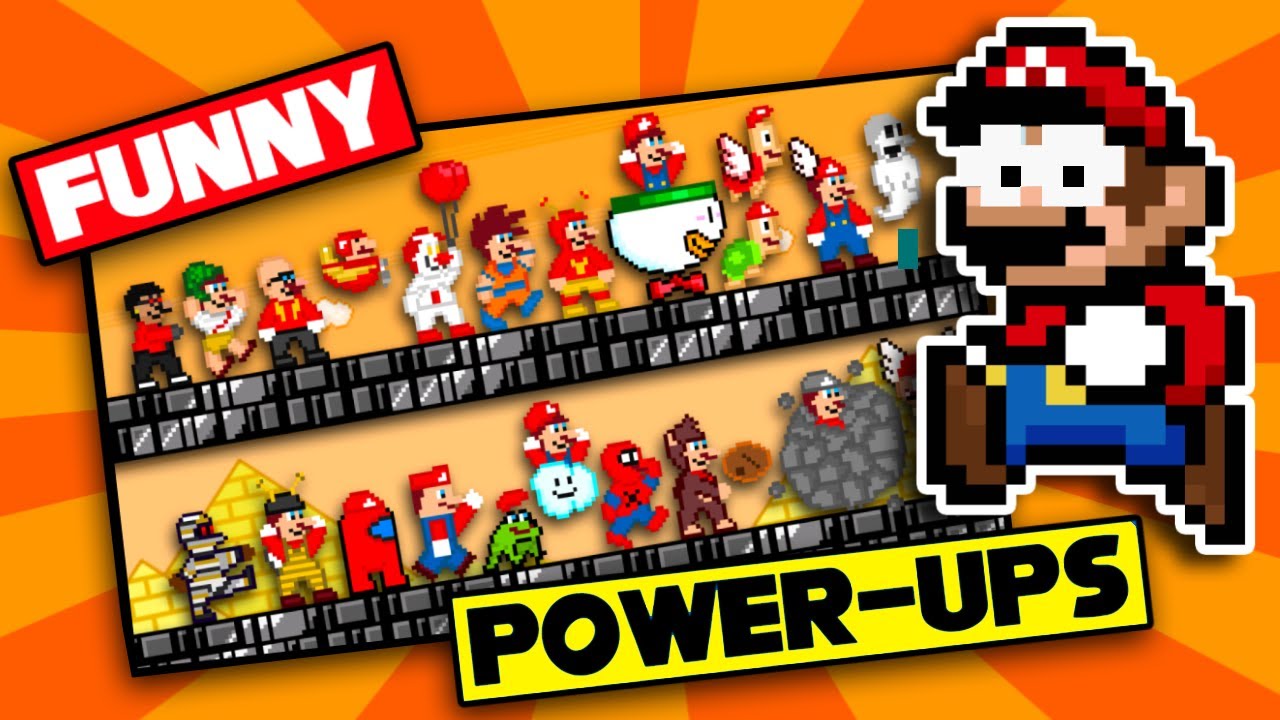 What If Super Mario Bros. Had Funny & Weird New Power Ups?!
