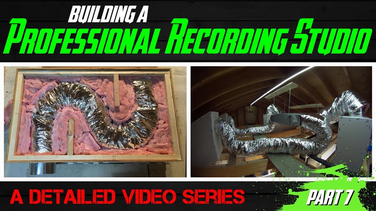 Building A Professional Recording Studio Part 7 (HVAC baffle box