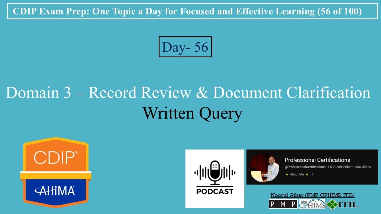 Подготовка к экзамену CDIP 056 - Письменный вопрос