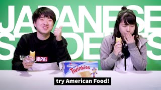 Japanese Exchange Students try American junk food!