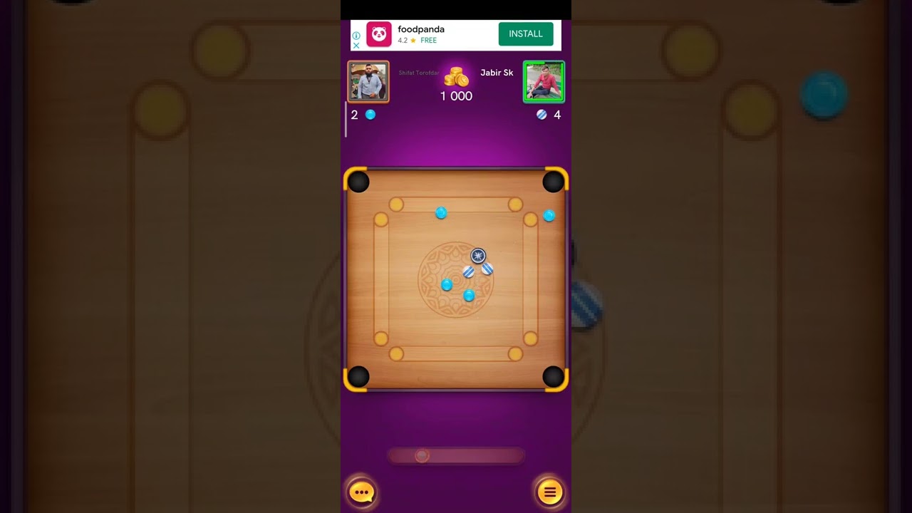 Playing Carrom disc pool|with Sifat|amazing match|