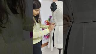 Draping... basic skirt 💫 #fashiondesigner #fashionblogger  #youtubeshorts