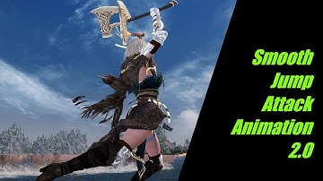 SKYRIM Smooth Jump Attack Animation 2.0