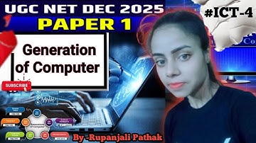 UGC NET Paper 1|ICT|UGC NET Dec 2025|Generation Of Computer|UGC NET Paper 1|