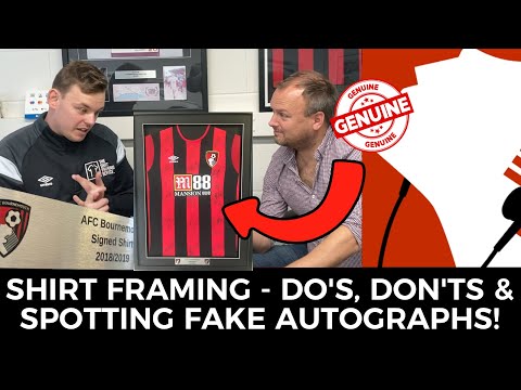 GETTING YOUR FOOTBALL SHIRT SIGNED 🍒 & SPOTTING FAKE MATCH WORN SHIRTS | THE SHIRT FRAMING SERVICE!