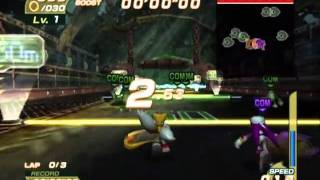 Sonic Riders - Playthrough [Part 4 - Story Mode: Heroes - Green Cave] [ENG]