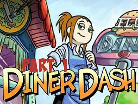 Diner Dash - Gameplay Part 1 (Level 1-1 to 1-4) 