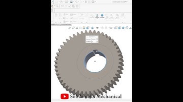Eccentric Spline Spur Gear |Industrial design ||SolidWorks||Mechanical|@DesignWithAjay#shorts