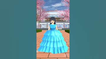 Mio Aida New Princess Ball Gown 🩵 Full Tutorial #sakuraschoolsimulator #shorts #tutorial #viral