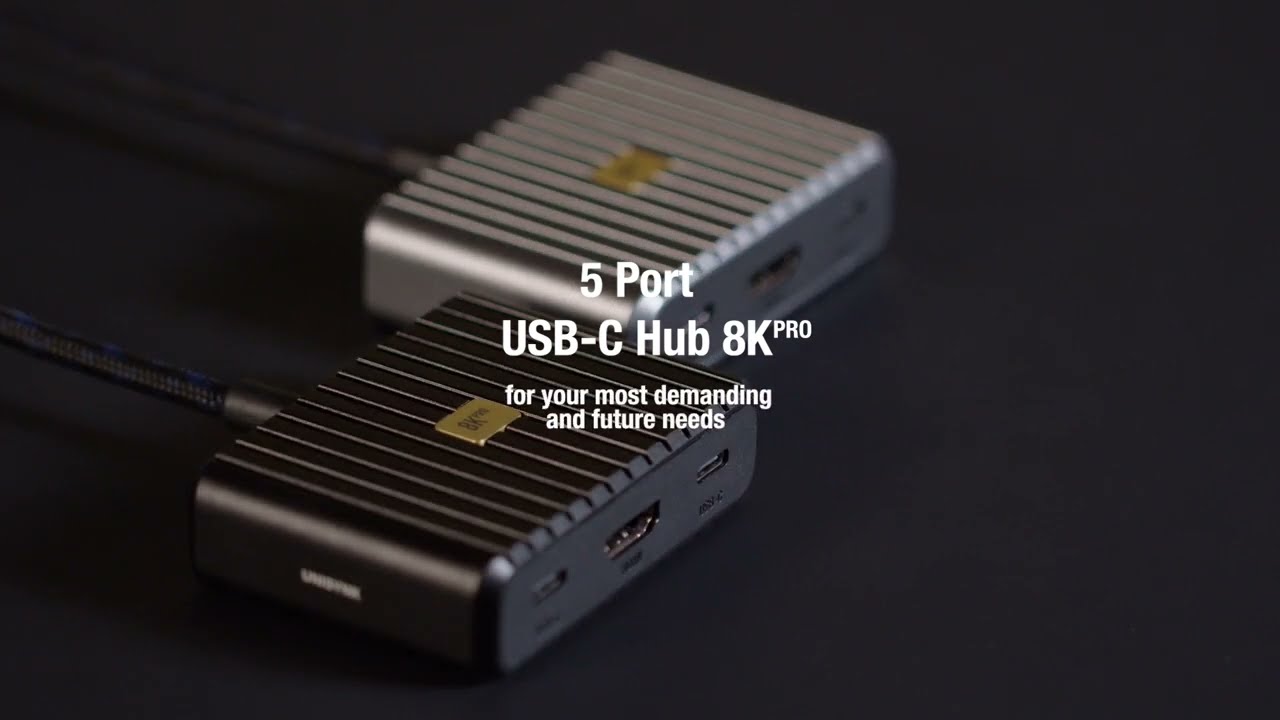 Unisynk USB-C-Hubb V2 8 portar - Mac-tillbehör