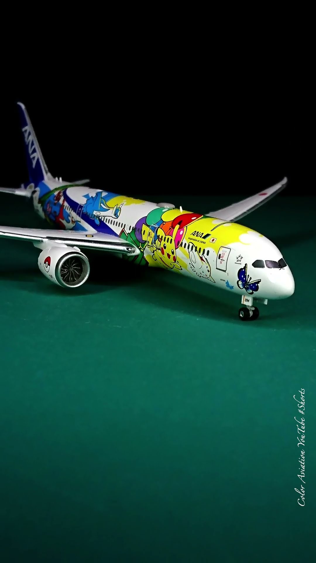 1/400 Scale All Nippon Airways ANA Boeing 787-9 Pokemon Jet JA894A Aircraft  Model #Shorts