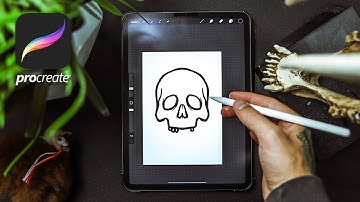 How I Draw Skulls Using Procreate