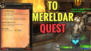 To Mereldar Quest (WoW TWW)