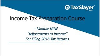 Above the Line Deductions Tax Preparer Course (Module 9)