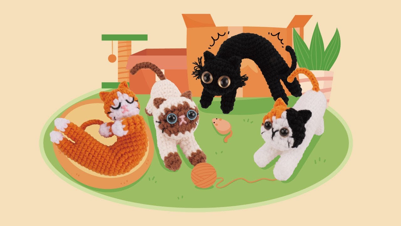 6.New Siamese Cat+Calico cat main body+leg