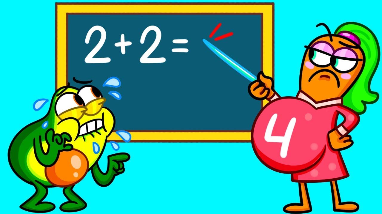 AVOCADO WANTS TO BE A GOOD STUDENT! || No Cheating in Exam! || Hilarious Back to School Story