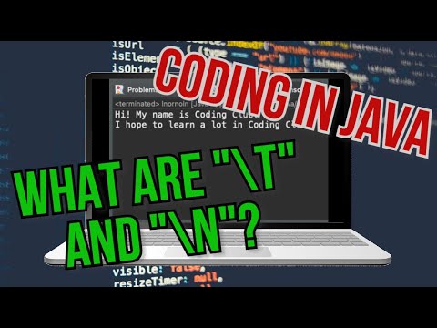 Using "\t" and "\n" | Java Programming #4 | Coding Club
