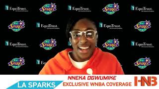 Nneka Ogwumike on re-siging with LA Sparks + Candace Parker's departure 3.4.21 | LA Sparks