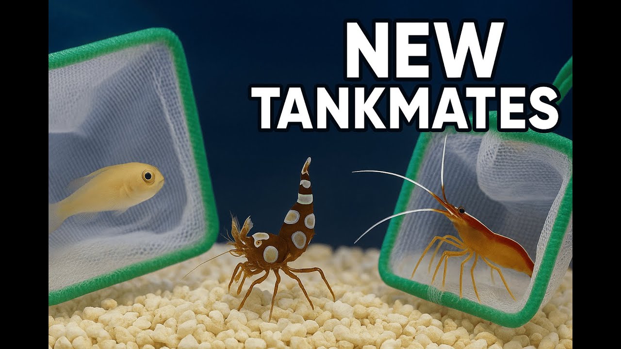 Adding New Shrimp & Fish to My Reef Tank! 🦐 Sexy Shrimp, Cleaner Shrimp & Okinawa Goby!