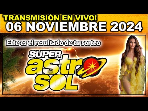 ASTRO SOL: Resultado del ASTRO SOL del MIÉRCOLES 06 de noviembre de 2024.