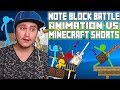 Note Block Battle - Animation vs. Minecraft Shorts Ep 16 | Reaction | Chicken Guitar