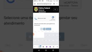 Nao consigo agendar para atendimento de Policia Federal